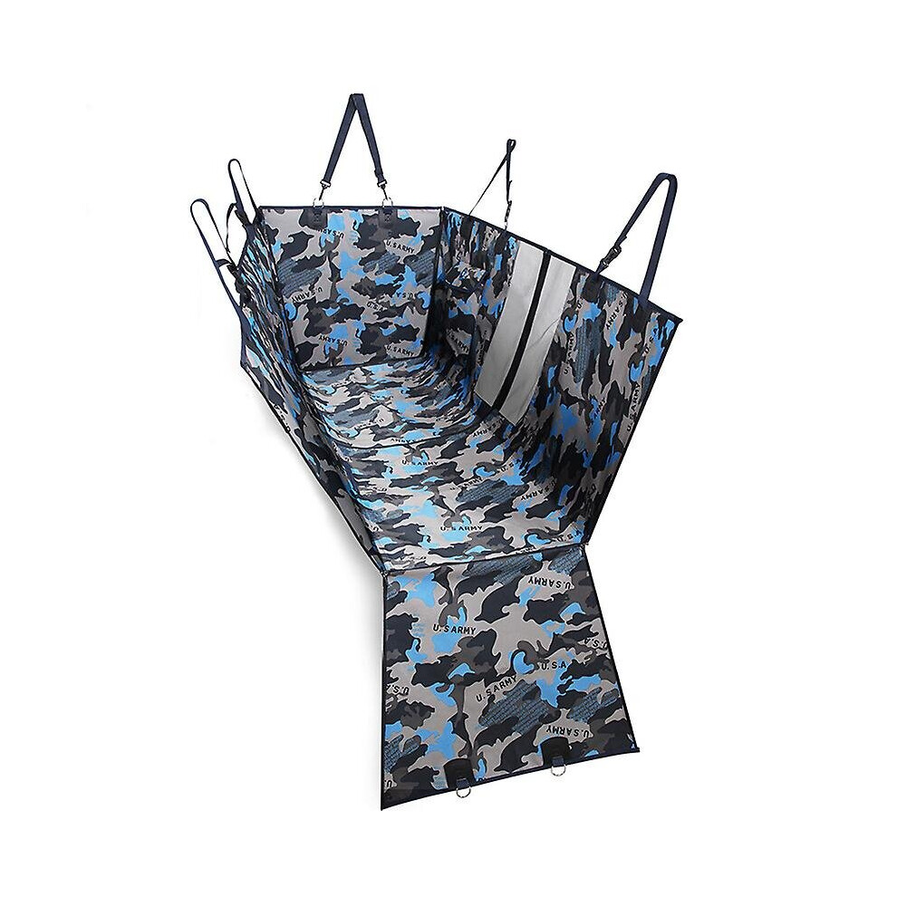 (Blue) Dog Car Seat Cover Car Rear Back Seat Mat Hammock Cushion Protector Waterproof Mat Pet Blanket-image-OPC-P9STW9Z-NEW