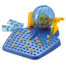 Family Large Bingo Lotto Game Revolving Machine 90 Numbers & 48 Cards