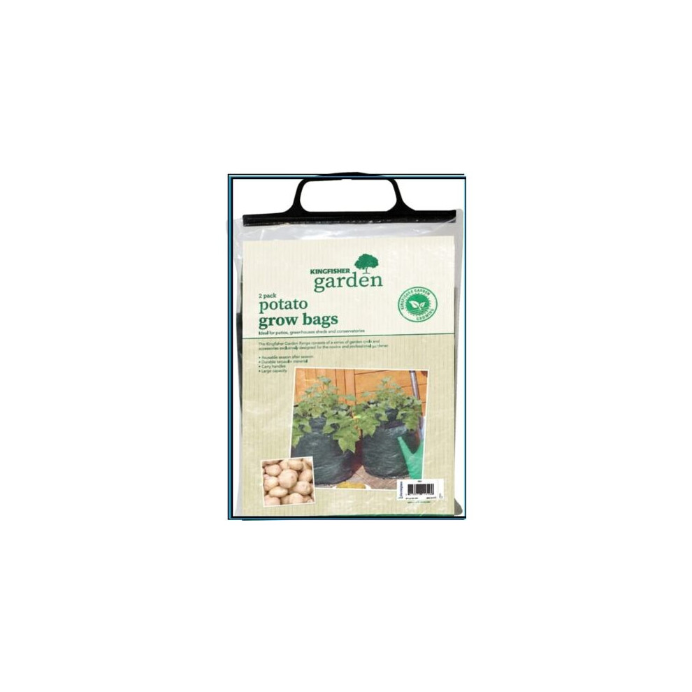 Pack of 2 Kingfisher PB1 Potato Grow Bag with black colour