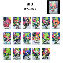 (Big) 17 pcs PVC NFC Tag Game Cards Splatoon 2 Octoling Octopus For Switch