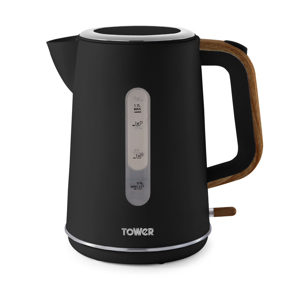 Tower T10037blk - Scandi 3Kw 1.7 Litre Rapid Boil Kettle