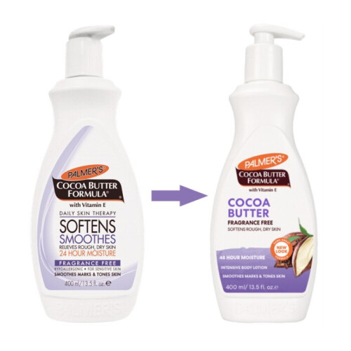 Palmer's Palmers Φόρμουλα με βούτυρο κακάο χωρίς άρωμα Lotion 400ml