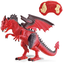 Remote Control T-Rex Dinosaur Dragon Walking Fire Breathing Toy Gift