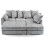 Furniture 786 (Right Hand Facing Corner) Chiswick Corner Sofa with Footstool 1
