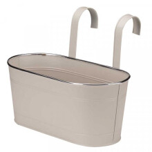(Ivory) Smart Garden 12 Inch Fence & Balcony Hanging Pot - Slate