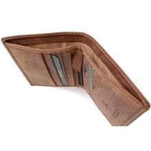 Visconti Mens Wallet Hunter Leather Slim RFID Oil-Tan 705 Arrow Gift Boxed