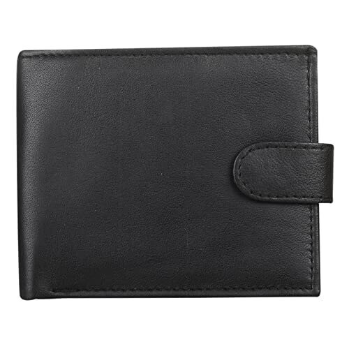 Mens RFID Blocking Leather Wallet with Multiple Credit Card Slots and Id Window 64