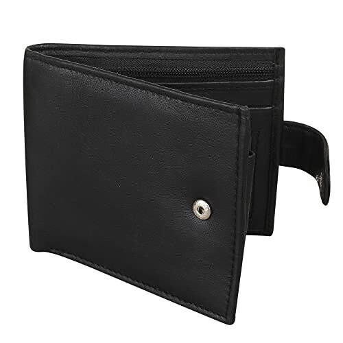 Mens RFID Blocking Leather Wallet with Multiple Credit Card Slots and Id Window 64 1