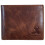 Mens RFID Blocking Bifold Wallet Soft Genuine Leather Brown Western 1
