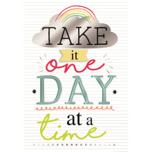 Take It One Day At A Time Greeting Card Hello You Range Blank Inside