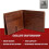 Mens RFID Blocking Bifold Wallet Soft Genuine Leather Brown Western 4