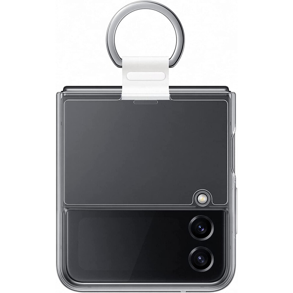 Samsung Galaxy Z Flip 4 Cover With Ring Clear
