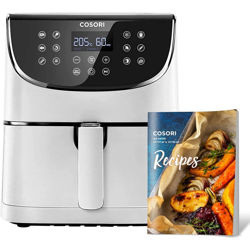 (White) COSORI Air Fryer With 100 Recipes Cookbook, 3.5L Air Fryers Oven