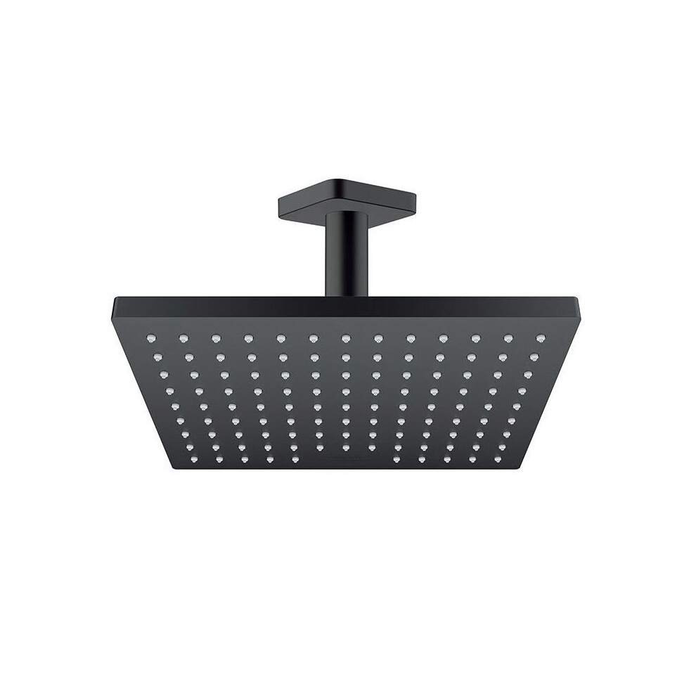 Hansgrohe Vernis Shape Bathroom Shower Drench Head EcoSmart Ceiling Mount Black