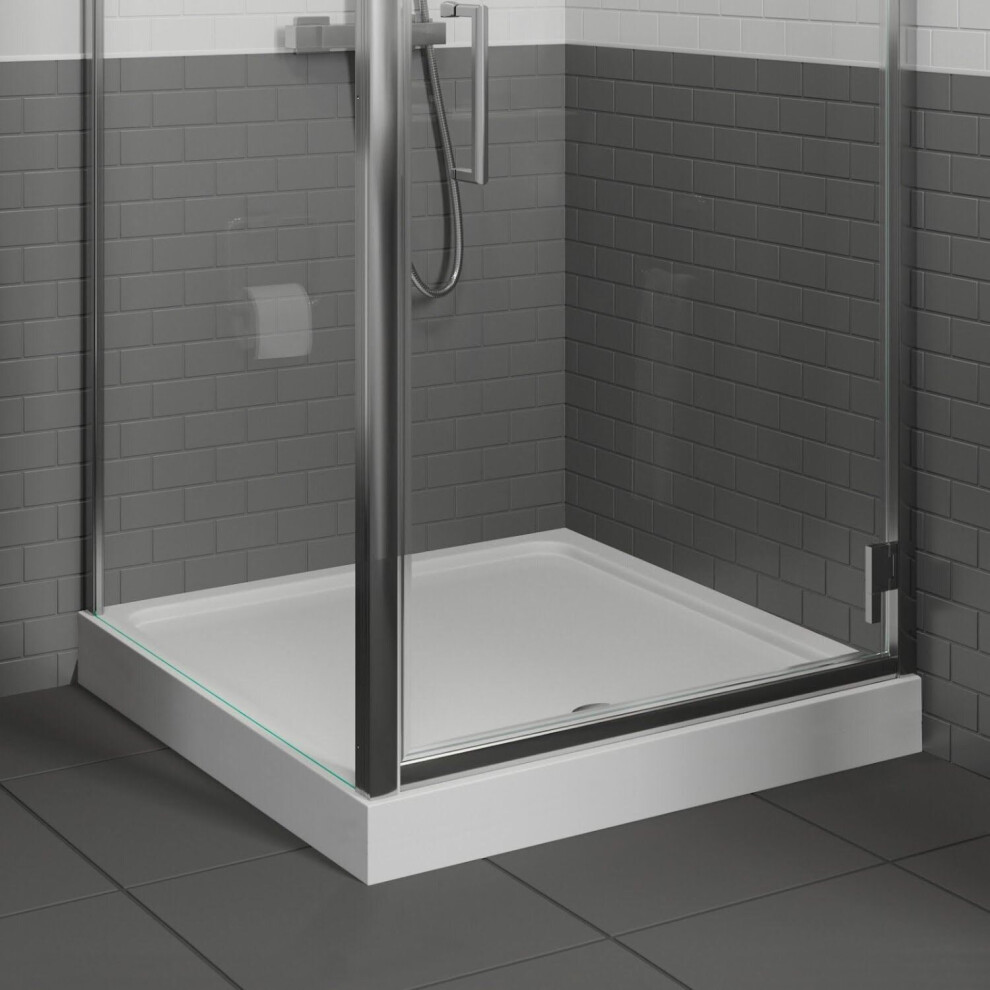 Hydrolux Easy Plumb Square Shower Tray 700 x 700mm with Waste