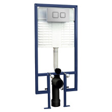 Bathroom Concealed Toilet Cistern Frame Push Button Compact Wall Hung Modern
