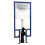 Bathroom Concealed Toilet Cistern Frame Push Button Compact Wall Hung Modern 1