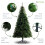 (6ft / 180cm) Best Artificial Colorado Pine Hinged Indoor Christmas Tree With Full Mixed Tips 9