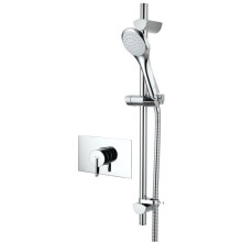 Bristan Sonique2 Recessed Shower Valve With Chrome Head & Adjustable Riser Rail