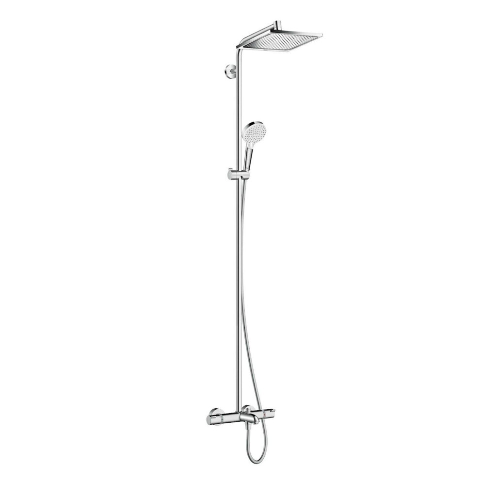 hansgrohe Crometta E Thermostatic Mixer Shower Bath Spout Drench Head Handset