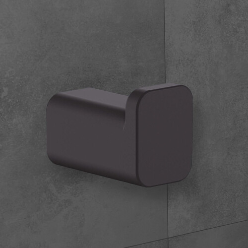 Hansgrohe hansgrohe AddStoris Single Robe Hook Matt Black - 41742670 2