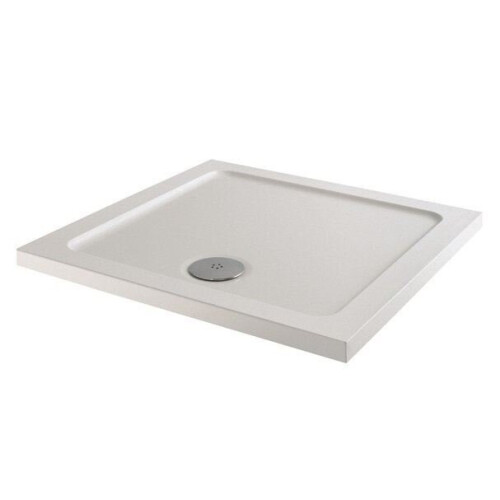 Modern Square Shower Tray 800 x 800mm Low Profile Slimline Lightweight