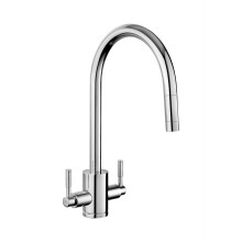 Rangemaster Aquatrend Kitchen Sink Tap Chrome Swivel Spout Mixer Hot Pull Out