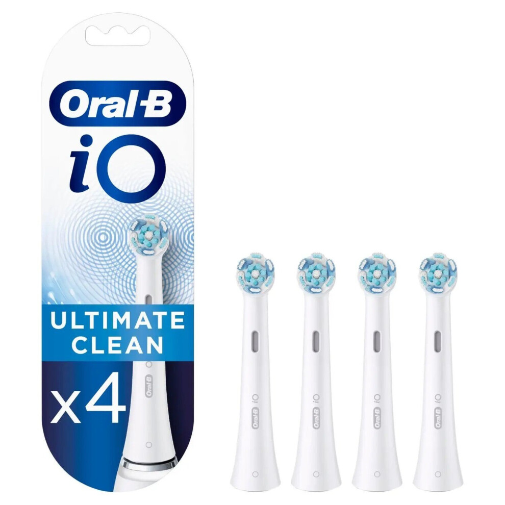 Oral-B White Io Ultimate Cleaning Heads - 4 Heads