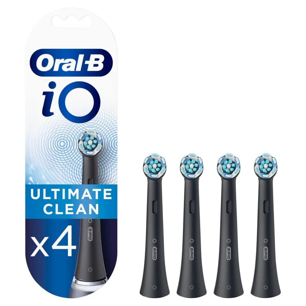 Oral-B Black Io Ultimate Cleaning Heads - 4 Heads