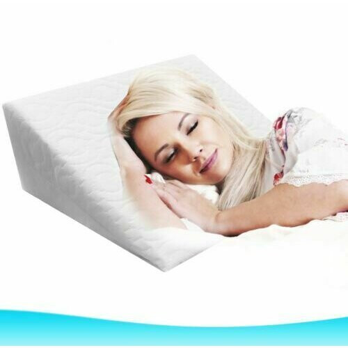 Bed Wedge Pillow with Luxury Quilted Cover
