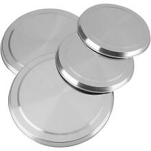 Set of 4 Stainless Steel Hob Covers, Electric, Gas Hobs Oven Protector