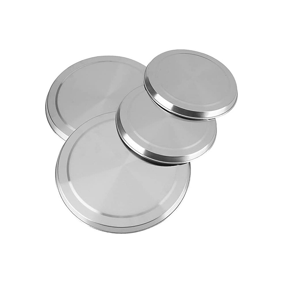 Set of 4 Stainless Steel Hob Covers, Electric, Gas Hobs Oven Protector
