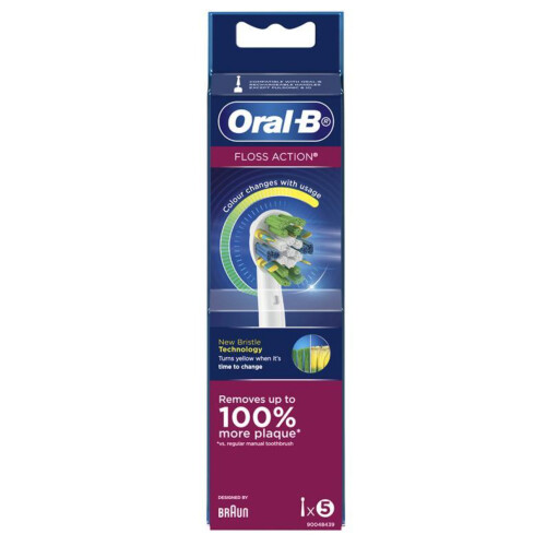 Oral-B Oral B - Floss Action Brush Head with CleanMaximiser - 5 Counts