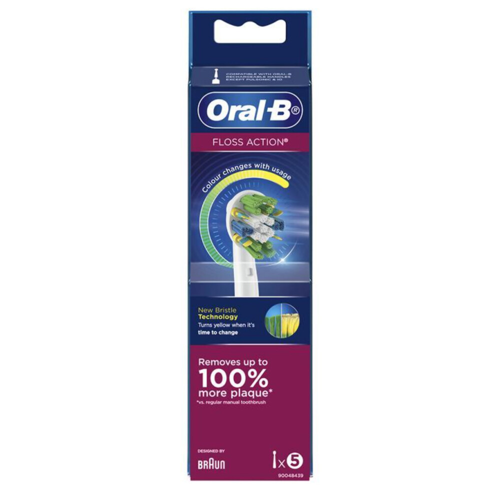 Oral B - Floss Action Brush Head with CleanMaximiser - 5 Counts