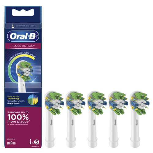 Oral-B Oral B - Floss Action Brush Head with CleanMaximiser - 5 Counts 1