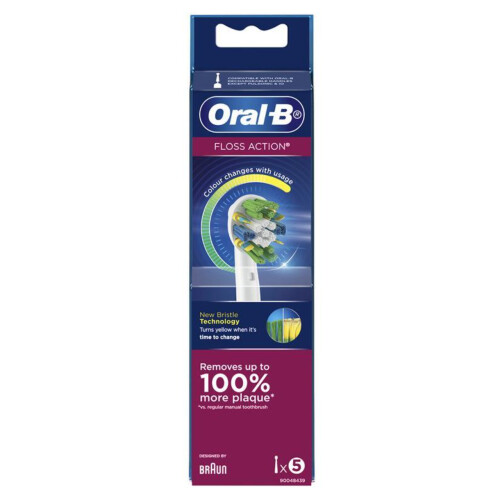 Oral-B Oral B - Floss Action Brush Head with CleanMaximiser - 5 Counts 2