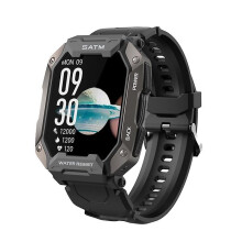 (Black) Military Smart Watch Outdoor 5atm Waterproof Tactical Smartwatch For Men