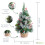 Best Artificial 2ft - 60cm Frosted Red Christmas Trees 2