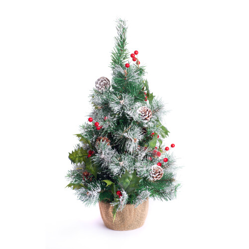 Best Artificial 2ft - 60cm Frosted Red Christmas Trees