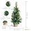 (Gold, Without lights) Best Artificial 2ft Christmas Tree 2