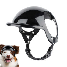 (L) Small Pet Helmet Motorcycle Dog Helmet Doggy Safety Hat Bike Puppy Helmet