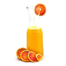 (500ml) 6 X GLASS CARAFE / DECANTER FOR SERVING WATER & JUICE W/ LID