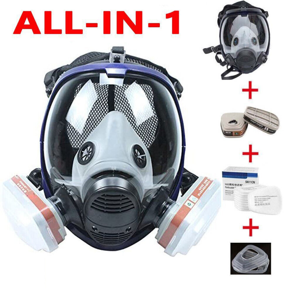 15 in 1 Full Face Spray Painting Mask Chemical Gas Respirator - 6800