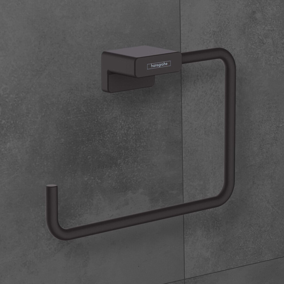 hansgrohe AddStoris Towel Ring Matt Black - 41754670