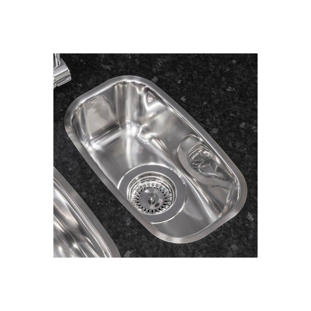 Reginox Comfort 0.5 Half Bowl Kitchen Sink Stainless Steel Integrated Waste 8712465002056