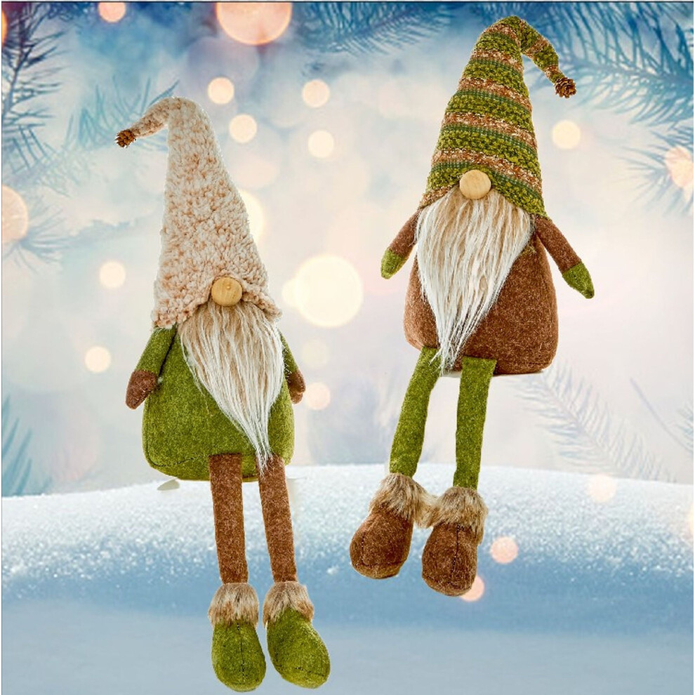 Rustic Forest Christmas Gonk 50cm Sitting Gonk With Dangly Legs
