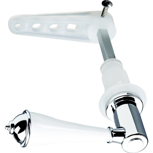 Croydex Croydex Classic White & Chrome Toilet Cistern Lever 1