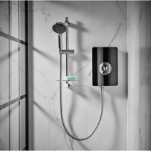 Triton Aspirante 9.5kW Electric Shower Black Gloss 5 Spray Pattern ASP09GSBLK