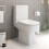 Space Saving Close Coupled Rimless Toilet Cistern Pan Soft Close Seat White 1