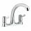 Bristan Bristan Value Kitchen Sink Mixer Tap Double Lever Deck Mounted Dual Flow Chrome 1